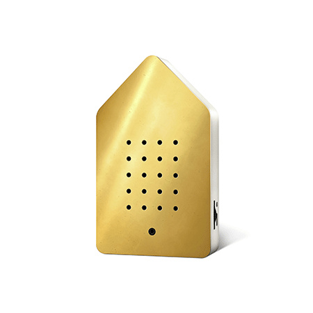 Birdybox vogelhuisje golden brass