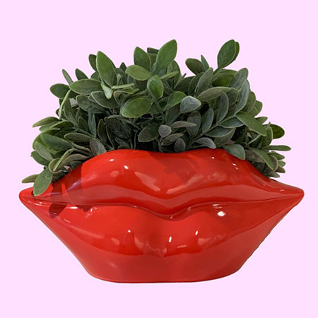 Plantenpot 'Red lips'