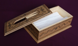 Kistje voor zakdoekjes, 15 x 27 x 9 cm