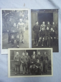 3 Belgium photo`s from prisonercamp Stalag.3 foto"s met Belgische Krijgsgevangenen. STALAG XI A Kd.11/1