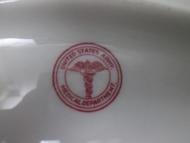 US Medical department plate. US bord medische dienst gemaakt in Amerika, WW2.