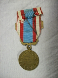 French medal Medaille commemorative  d. Afrique du nord, with medalbar ALGERIE. Franse medaille