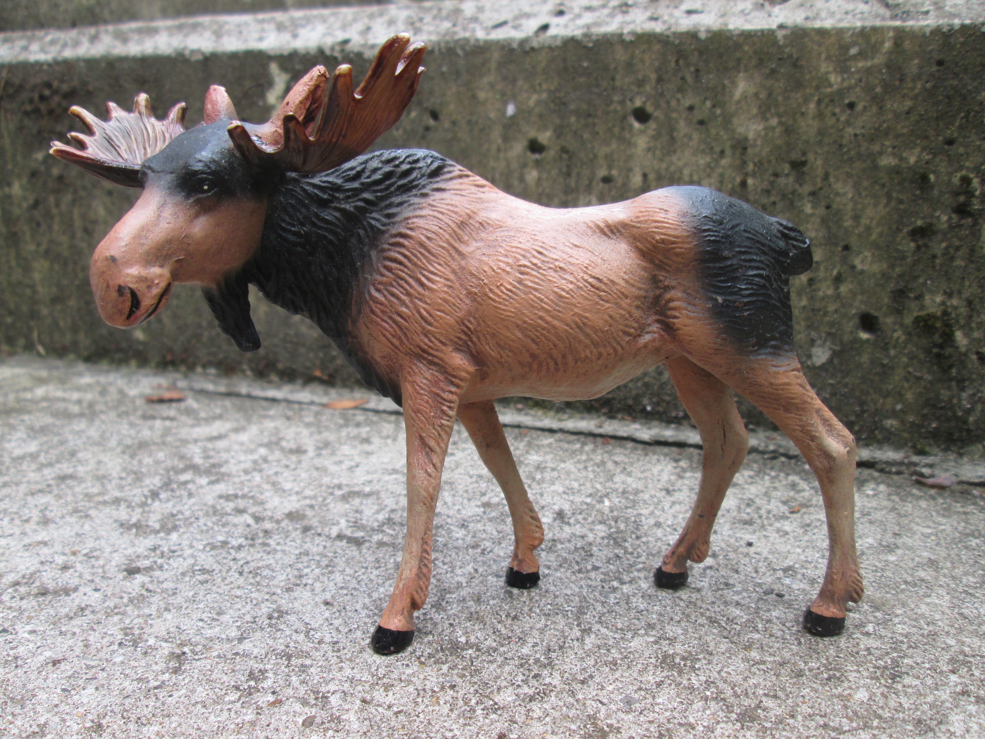 ELASTOLIN Swedish Elk.  Elastolin Zweedse eland zeer bijzonder en zeldzaam.