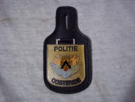 Belgium police badge Belgische borsthanger politie Oostende.