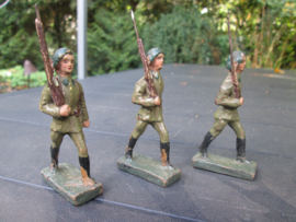 DURSO 3 gelgium soldiers Chausseur Ardenne. Ardense Jagers 3 stuks bespeelde staat