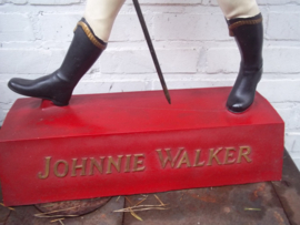 Big figure Johnnie Walker rubber made nice condition. Groot reclame figuur van Johnnie Walker, origineel.