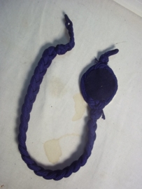 East- germany lanyard of the border troops, blue with gold badge. DDR, NVA schietkoord voor de grenztruppen.