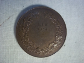 British badge 1934 with soldier. Engelse penning met Engelse soldaat uit 1934.