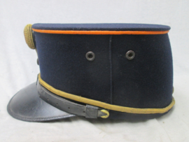 Dutch NCO cap worn in the colonies, orange piping. Nederlands onder- officiers kepie oranje bies, KNIL- Koninklijk Nederlands Indisch Leger 1900- 1925 zeer nette staat maker JP MOL in Breda.