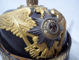 Pruisen Garde officier pickelhaube voor de officieren van 2,3,4, Garde regiment zu Fuss en Garde Grenadier Regiment 1 t/m 5.