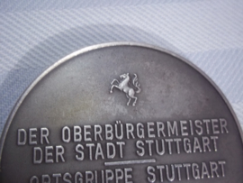 German plaque Air force - Luftwaffe DLV Deutsches Luftsport Verband - Jubiläums- sternflug zum cannstatter Waser. 1911 - 1936. Duitse penning Ortsgruppe Stuttgart des DLV.  diameter 6 cm. goede staat.