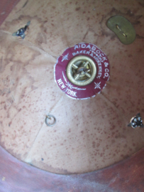 US cloth helmet M1860 New/York National Guard Excelsior Brigade 1861/1864 Pinhelm Amerikaanse helm vuurverguld beslag nette staat bijzonder stuk.