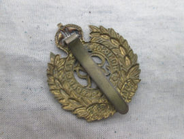 British cap badge Royal Engineers. Engels petembleem