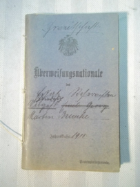German uberweisungsnationale 1915 soldbuch