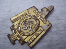 German tinnie rally badge Duitse tinnie  Gautag Karlsruhe  16-18 - IV - 1937