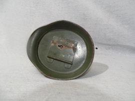 German helmet Mdl. 1916 as moneybox, RARE.Duitse blikken helm als spaarpot DRGM gestempeld, zeer zeldzaam, originele kleur, Duitse helm M-16 zeer gezocht item.