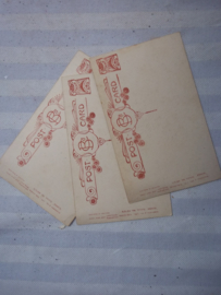set van 3 Engelse postcards, postkaarten uit WO1. Till the  boys come home.