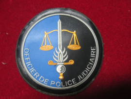 Police sleeve badge Officier de police Judiciaire French Franse politie.