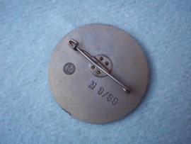 Duitse tinnie, rally badge, Duitse tinnie Kreisappell der NSDAP - Neustadt/ Weinstrasse 1939.plastic uitvoering met RzM stempel.