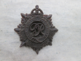 British cap badge plastic, Royal Army Service Corps. Engels pet embleem. plastik uitvoering