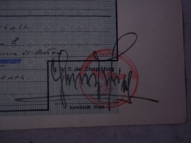 Duitse oorkonde van een geslaagd stamboom onderzoek.