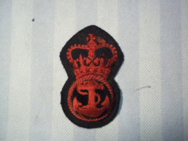 British Naval cap badge from Malta, Engels marine pet embleem, manschap