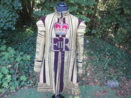 British Drum Major coronation state dress Coldstream Guards. Seremonieel uniform met geborduurde ER II en kroon jaren 50. Zeer ZELDZAAM stuk.