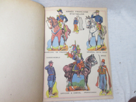 Frans kleurboek met militaire afbeeldingen 1914, nog niet gebruikt, zeer nette staat apart item.