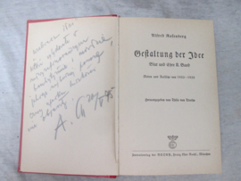 Book, Alfred Rosenberg  -  Gestaltung der Idee, Blut und Ehre II, boek met foto's uit 1936.
