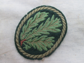 German sleeve badge, mountain troops. Duits mouwembleem Gebirgsjäger. geborduurd.