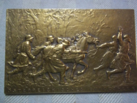 Oostenrijkse penning BUNDESHEER, wettbewerb, 1932. Oostenrijkse penning, pronkstuk goed gedetailleerd Bundesheer getrokken geschut, zeer zeldzaam TOP