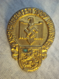 German tinnie, rally badge Duitse tinnie 2. NSRL Kreisfest 1939 Dudweiler.