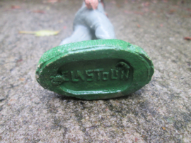 ELASTOLIN 10 cm. Italian soldier bergsalieri. Italiaanse alpine soldaat, antiek speelgoed.