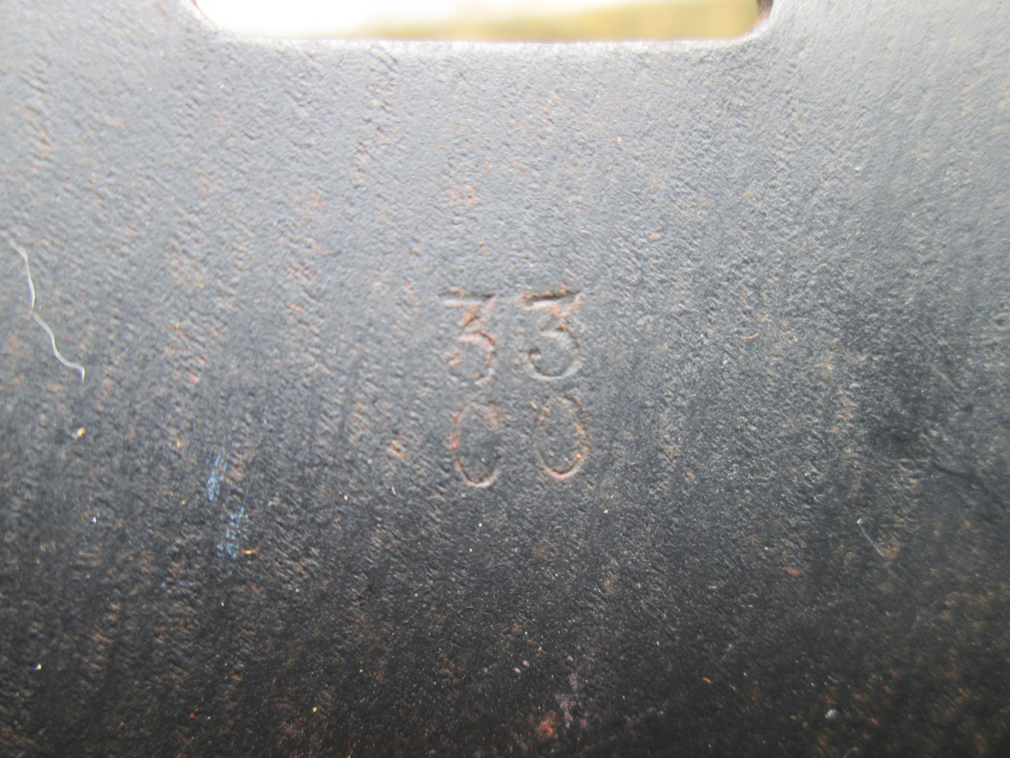 Dutch police helmet used in the fifties. Nederlandse helm m34 met Rijkspolitie decal, op naam stempel CM/1939 en van de Volharding in Amsterdam leerfabriek, bijna mint staat helm TOP stuk zo gemarkeerd.