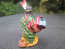Elastolin Indianen vrouw met baby leuk en goede staat.
