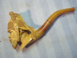 French pipe. Franse pijp, met hoofd van een Franse kurassier. perfecte staat zeer apart