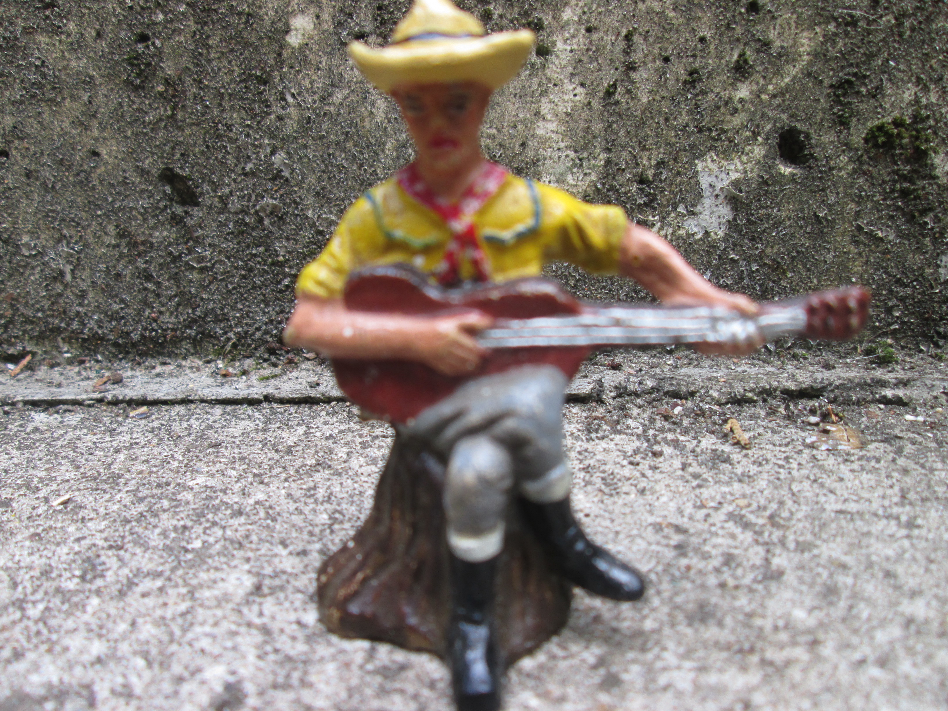 DURSO cowboy with guitar, cowboy met gitaar.
