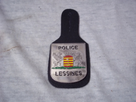 Belgium police badge, Belgische borsthanger politie Lessines.
