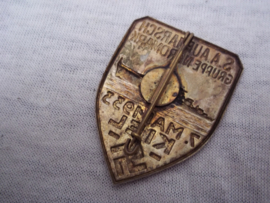 German tinnie, rally badge, Duitse tinnie SA Aufmarsch Gruppe Nordmark, 7. Mai 1933 KIEL. vroege tinnie