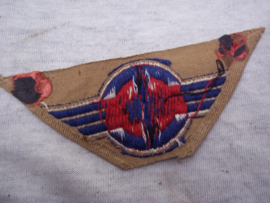 German sleeve badge DLV. - (Luftpostscharen). Deutsches Luftsport Verband generally known as FLIEGER- HJ. Mouwembleem zeer bijzonder Hitlerjugend gedragen.