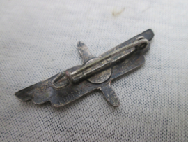 German tinnie, rally badge, Duitse tinnie, H.J. WIR FLIEGEN. very rare with name zeldzaam NORDERNEY - 1934, with maker hersteller  Paul Mann  & Crone - Lüdenscheid.