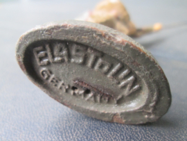 ELASTOLIN Belgium soldier. Belgische soldaat met verbindingshaak om lijnen te plaatsen bijzonder stuk goede staat.
