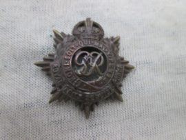 British chest badge Royal Army Service Corps. on the back nicely marked. Engels kraagembleem voor het uniform.