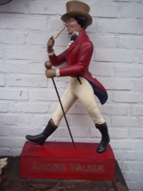 Big figure Johnnie Walker rubber made nice condition. Groot reclame figuur van Johnnie Walker, origineel.