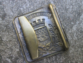 Police buckle 1900-1940 French Police of the city of Paris. Frans politie koppelslot stad Parijs 1900- 1940 Police Municipale.