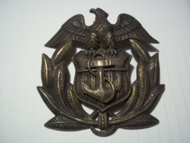 US Navy cap badge officer. Amerikaans officiers pet embleem US NAVY, zeer apart
