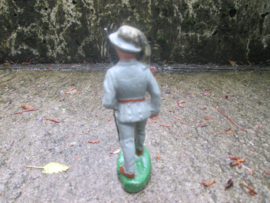 ELASTOLIN 10 cm. Italian soldier bergsalieri. Italiaanse alpine soldaat, antiek speelgoed.