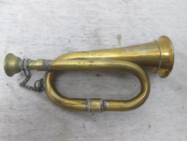 Miniature bras bugle. Miniatuur bazuin, zeer bijzonder stuk.