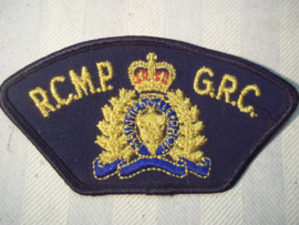 Sleeve badge Royal Canadian Mountain Police. Mouwembleem Canadeese politie Mounties
