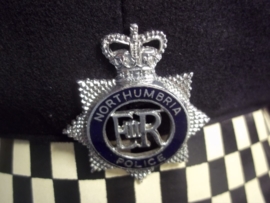 British officers cap of the NORTHUMBRIA POLICE. Engelse officiers politie pet